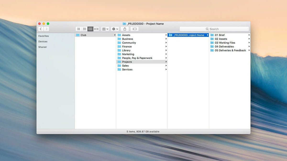 Club organising design files in google drive